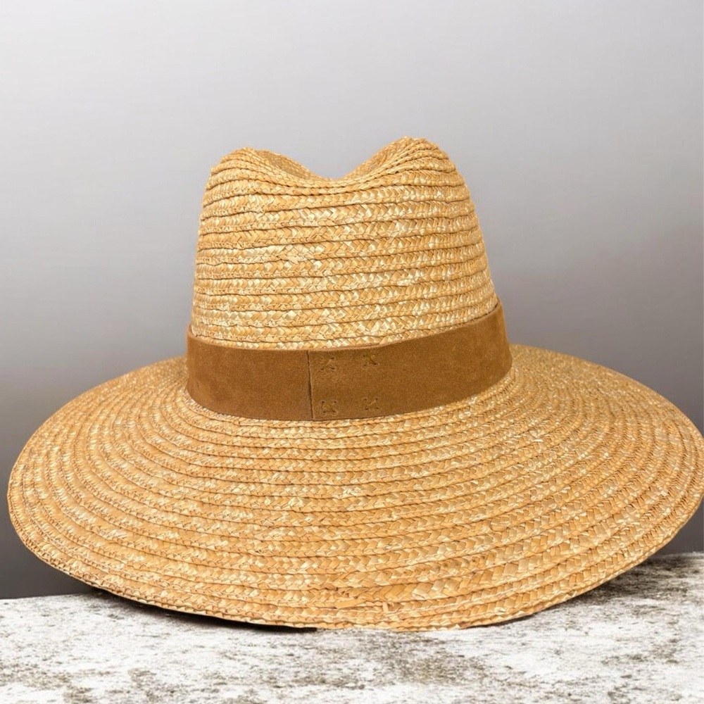 NWOT GIGI PIP Isla Straw Fedora Hat Women’s One Size - Picture 11 of 16